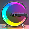GlowArc G-Shaped LED Lamp with Bluetooth Speaker & Wireless Charger