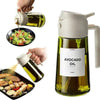Portable Spray Oil Bottle, All-in-one Glass Oil Bottle, Olive Oil Sprayer