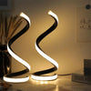 2-Pack Spiral LED Desk Lamps with 3-Color Dimming