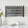 4-Tier Spice Rack Organizer with 36 Glass Jars