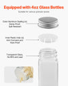 4-Tier Spice Rack Organizer with 36 Glass Jars