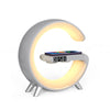 GlowArc G-Shaped LED Lamp with Bluetooth Speaker & Wireless Charger