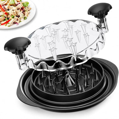 Chicken Shredder - 11Inch Large Chicken Shredder Tool Twist with Brush, Visible Meat Shredder, Ergonomic Handle, Strong Anti-Slip, BPA Free Dishwasher Safe, Suitable for Pork Beef Chicken