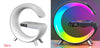 GlowArc G-Shaped LED Lamp with Bluetooth Speaker & Wireless Charger