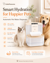 4.5L Automatic Pet Water Dispenser – Cordless Rechargeable Cat & Dog Water Fountain with Remote Control