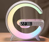 GlowArc G-Shaped LED Lamp with Bluetooth Speaker & Wireless Charger