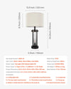 Farmhouse Bedside Nightstand Lamps Set Of 2 With USB Ports